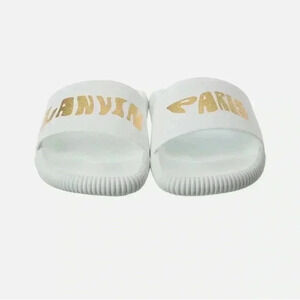 LANVIN Men’s Arpege Slide Logo Slip on Sandal flip flop Size 8.5 US / EU 42